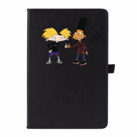 Leather Effect Coloured Notebook with Black Border